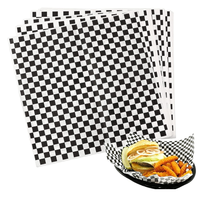 Feuilles de papier personnalisé, emballage Sandwich de qualité alimentaire, emballage prédécoupé résistant à la graisse