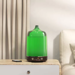 ลายไม้รีโมทคอนโทรลน้ํามันหอมระเหยกระจายแบบพกพาในครัวเรือนสเปรย์ความชื้นทําให้อากาศบริสุทธิ์แสงอโรมา - Product Image 6