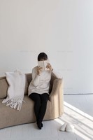 Muebles de estilo escandinavo para sala de estar, sofá nórdico de Futón para sala de estar