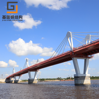 Puente de Estructura de Acero Estándar Certificado Q355, Material de Acero de Alta Resistencia a la Tracción para Proyectos de Infraestructura en el Extranjero