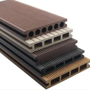 No cracking and warping waterproof outdoor floor covering WPC decking