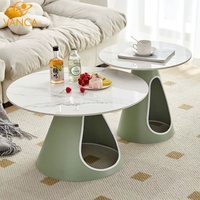 Table d'appoint ronde en céramique Factory Pet Hole, style simple et moderne, personnalisable