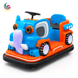 Voiture tamponneuse électrique pour enfants en forme d'éléphant, à double siège, à batterie, avec musique LED, pour centre commercial, parc et aire de jeux - Product Image 2