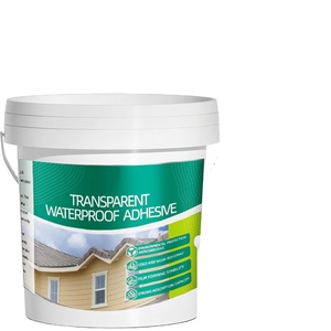 Kit d'agent de revêtement transparent imperméable invisible, mastic isolant intérieur et extérieur, brosse en bois, spatule, travail résistant aux coupures - Product Image 1
