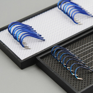 Anzuelos de pesca coloridos Aofeng, juego de anzuelos dobles de acero con alto contenido de carbono para pesca de carpa en agua dulce. - Product Image 4