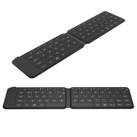 Nuevo Teclado Inalámbrico BT Plegable Delgado con Trackpad, Diseño Ultrafino Mini, USB Tipo-C para Laptop, Tablet, Smartphone