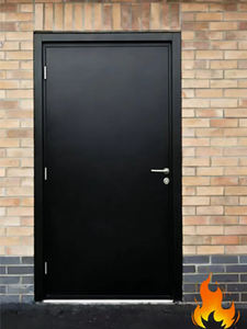 Aço Francês Novas Portas De Segurança Metal Estilo Simples Fogo Aço Avaliado Porta Porta Interior Frontal - Product Image 1