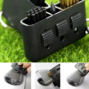 <b>3</b> in 1 Multifunction Golf Brush Club Cleaner Wholesale Retractable Golf Club Cleaning Brush - Product Image 4