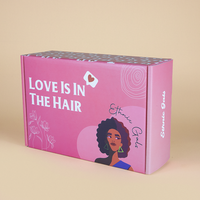 Boîte d'expédition postale en carton ondulé pour cosmétiques, couleur rose personnalisée, avec impression de logo, pour l'envoi de produits de beauté.