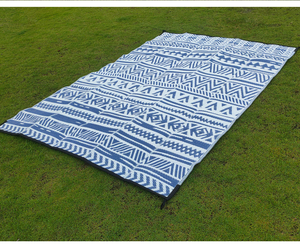 Alfombra Lavable a Máquina para Interiores y Exteriores, Antideslizante, de Polipropileno Blanco y Negro, Apta para Mascotas, para Patios y Campamentos, en Oferta - Product Image 2