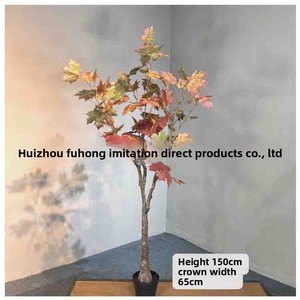 2020 Lớn Nhân Tạo Màu Đỏ Maple Cây 6ft UV Chứng Nhận Trang Trí Cảnh Quan Nhựa Cây Cho Khách Sạn Sử Dụng Cây Cảnh Phong Cách Trong Chậu - Product Image 5