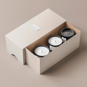 صناديق أدراج مخصصة من الورق المقوى المقوى لتعبئة شموع معطرة فاخرة لعرض الهدايا والتخزين والعلامة التجارية للبيع بالتجزئة وخدمة الجملة - Product Image 1