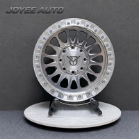 Jantes forgées sur mesure de style Beadlock en argent usiné, 17-24 pouces, 5x112, 5x114.3, 5x120 pour Land Rover Discovery Range Rover