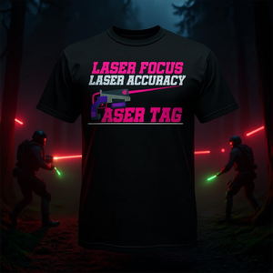 Camiseta de Laser Tag con Diseño de Enfoque Láser y Precisión, Color Negro, Talla Adulto - Product Image 3