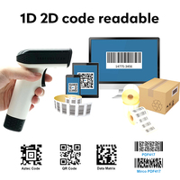 Escáner 2D Inalámbrico/Con Cable JR Serie 825 con Base, Resistente a Caídas de 1.5m, Escáner Tipo Pistola Inalámbrico de Alta Resistencia para Ropa, Comercio Minorista y Puntos de Venta