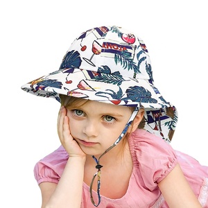 Chapeau pliable à Large bord pour enfants en bas âge, Protection solaire, casquette avec grand rabat de cou, seau personnalisé, pour bébé<span class=keywords><strong>s</strong></span> - Product Image 5