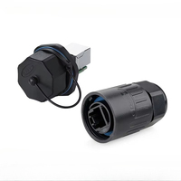 Coupleur Ethernet RJ45 CATE5E, connecteur de câble réseau étanche, interface de signal LED, prise de câble réseau, tête de cristal