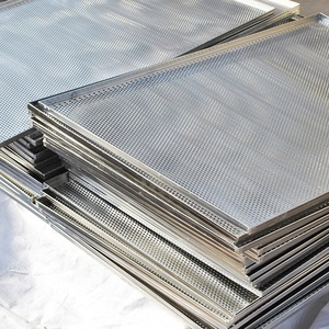 Tùy chỉnh thép không gỉ 304 đục tấm Pan khay nướng lò đục lỗ Khay nướng bánh khay cho lò - Product Image 1