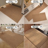 Tapis de cuisine en sisal, tapis de cuisine long, séchage rapide, absorbant, antidérapant, pour usage domestique