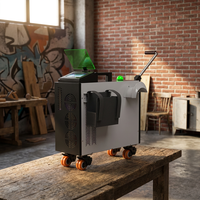 Nettoyeur laser à impulsions portable 1000W à refroidissement par air, équipement industriel haute performance pour l'élimination de la rouille, la peinture et la saleté des pièces automobiles