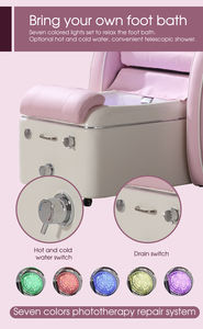 Fauteuils de pédicure de luxe sur pied avec spa électrique pour les pieds, étanches, prise US, pour salons de manucure - Product Image 3