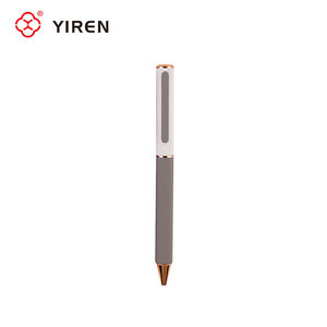 Stylo bille en métal YIREN, design couleur Morandi, finition caoutchoutée douce, <span class=keywords><strong>action</strong></span> rotative, pour bureau, finance et école - Product Image 5