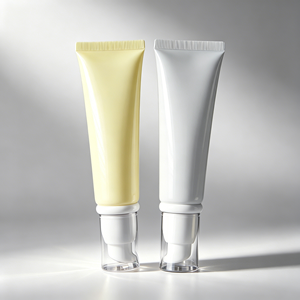 <span class=keywords><strong>Tubo</strong></span> Cosmetico Portatile Leggero da Viaggio 10ml 15ml 30ml in Alluminio e Plastica con Pompa a Pressione, Vuoto e Ricaricabile per Crema Contorno Occhi - Product Image 3