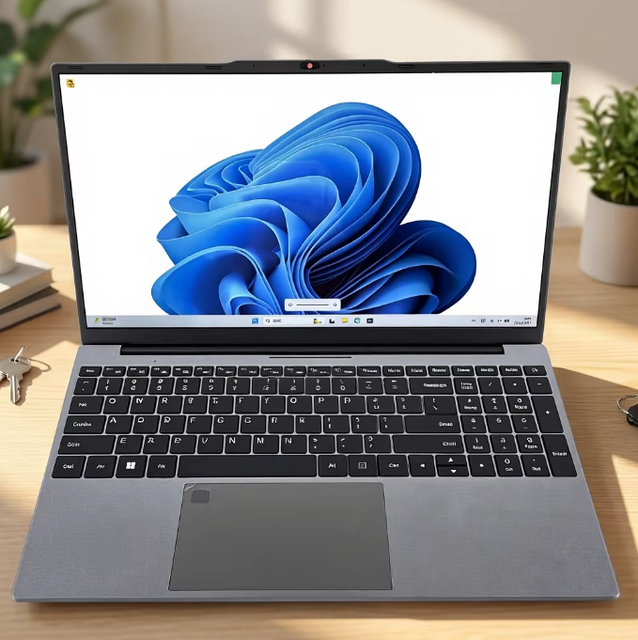 New Fingerprint Laptop AMD Ryzen 3 3200U Portable Student Laptop Laptop 180 Degree Closure