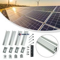 Système de montage solaire en aluminium pour toit lesté Montage solaire sur toit plat Système de montage solaire pour toits plats Système de lumière du soleil