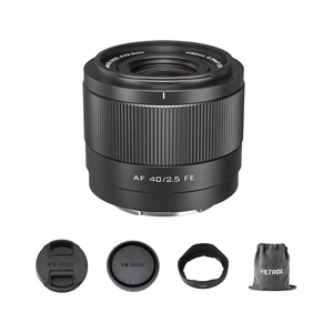 Lente VILTROX 40mm F2.5 F/2.5 AF para Montura E, Gran Angular, Full-Frame, Automática, Compatible con Cámaras de Montura E Viltrox - Product Image 1
