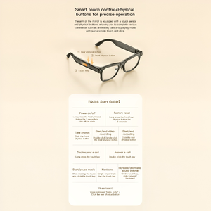 Lunettes intelligentes M08E AI avec caméra 13MP, traduction en temps réel et reconnaissance visuelle - Product Image 3