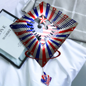 Decoración de Jardín con Bandera de Águila Americana, Molinillo de Viento Metálico Colorido para Decoración de Patio, Molinillos de Viento con Águilas de Estados Unidos - Product Image 6