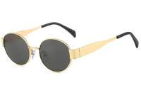 Nouvelles Lunettes de Soleil Unisexe Tendance 2026 Verres UV400 Monture Métallique Personnalisée Confort Optimal Style Œil de Chat Bordure Complète Extérieur