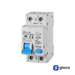 Gloca Differential เซอร์กิตเบรกเกอร์2P 10A 30mA 250V 4.5KA DIN MOUNT C10 - Product Image 3