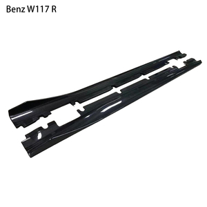 สเกิร์ตข้างคาร์บอนไฟเบอร์ทรง R สำหรับรถยนต์ CLA-Class W117 ปี 2013-2020 - Product Image 3