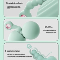 Dispositif de masturbation pour hommes et femmes, bâton de stimulation du point G, anneau SM portable, perles anales, plug anal, jouet sexuel