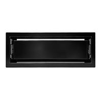 Grille de ventilation de plafond en acier robuste 4x12 pouces, design moderne encastré, pour système de ventilation domestique (HVAC), salon