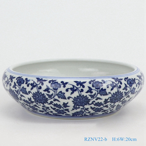 RZNV22-A/B/C/D Cheap <strong>China</strong> Traditional Blue and White Flowers <strong>Pattern</strong> Porcelain Flower Pot - Product Image 2