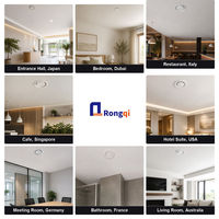 Diffuseur d'air rond pour plafond HVAC, grille en fer, sortie d'air réglable pour système de climatisation d'hôtel ou de bureau