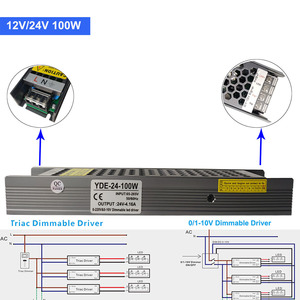 DC12-24V Dimmable <strong>LED</strong> <strong>Power</strong> Supply 60W-200W Constant Voltage 0-10V Triac SCR Transformer 24V 12V 60W 100W 200W 1-10V <strong>LED</strong> <strong>Driver</strong> - Product Image 4