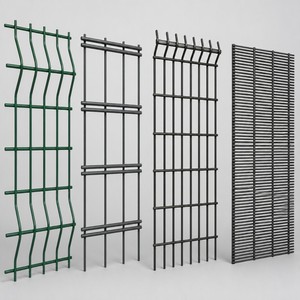Grilles rigides pour clôtures <span class=keywords><strong>m</strong></span>étalliques avec panneaux de clôture en maille courbée galvanisée - Product Image 2
