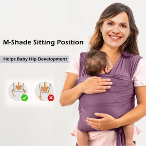 Vente en gros d'usine <span class=keywords><strong>Porte</strong></span>-bébé confortable en bandoulière pour nouveau-né <span class=keywords><strong>Porte</strong></span>-bébé extensible doux et respirant - Product Image 3