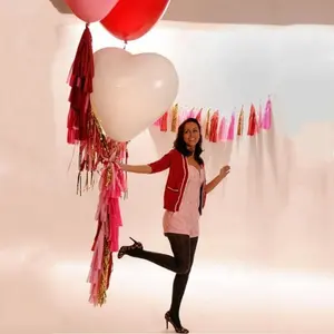 2020新款超大大型36英寸23g心形素色乳胶气球充气3英尺巨型实心心脏橡胶气球Globo