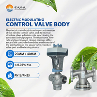 Ventilo-convecteur électrique avec contrôle de la température et de l'humidité, corps de vanne de régulation en acier inoxydable 20mm/40mm pour AHU/FAU