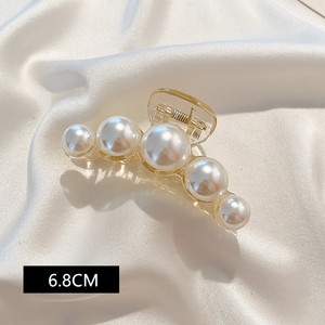 Pinzas de pelo personalizadas, pinzas de pelo de perlas, pinzas de mandíbula antideslizantes para atrapar el pelo, accesorios Hiar para mujeres y niñas de pelo largo grueso - Product Image 2