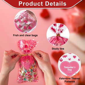 Bolsas de Celofán BOPP al por Mayor con Cierres de Alambre, Bolsas Planas Transparentes para Dulces y Galletas - Product Image 3
