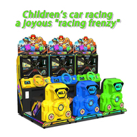 Simulateur de conduite de voiture de course pour enfants personnalisable à pièces Connectivité de machine de jeu d'arcade vidéo Métal durable d'un an