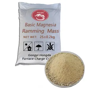 Magnesia Furnace Lining Ramming Mass Basic Mgo Based Unshaped Refractory Dry Ramming Mass Mix For Blast Furnace