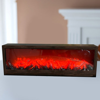 Lampe de cheminée décorative d'ambiance rétro, ornements créatifs nordiques, lampe LED à simulation de flamme, lampe colorée, lampe de nuit