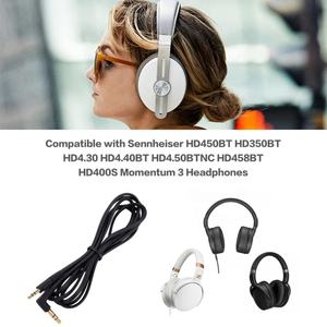Câble de mise à niveau audio de remplacement pour Sennheiser <span class=keywords><strong>HD400S</strong></span> HD350BT HD4.30 HD4.40BT HD4.50BTNC HD450BT HD458BT MOMENTUM 3 - Product Image 5